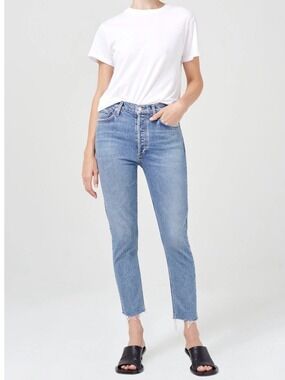 AGOLDE NICO HIGH RISE JEANS IN BLAME WOMENS SIZE 34 NWT